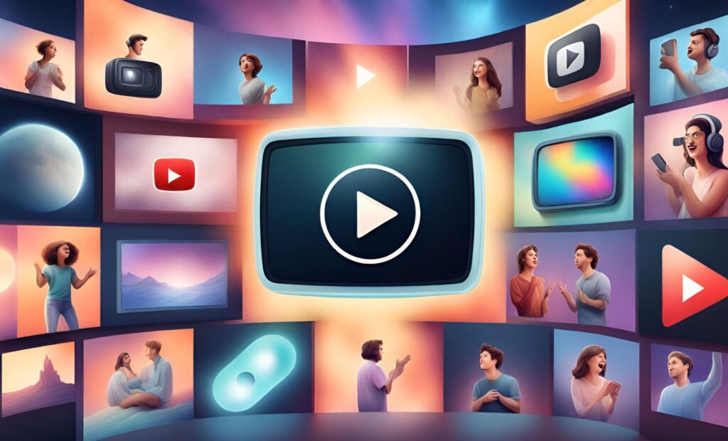 AI-Powered Workflow for 2024, A collage showing the rise of YouTube video consumption