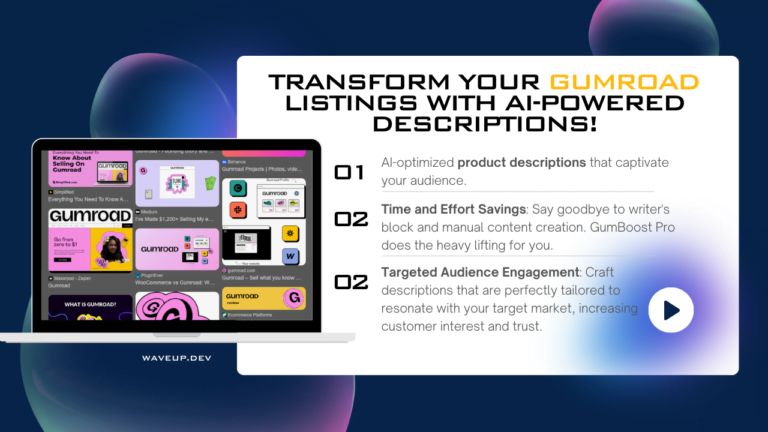 Boost Your Gumroad Sales with the Ultimate AI Tool for Compelling Product Descriptions and more!