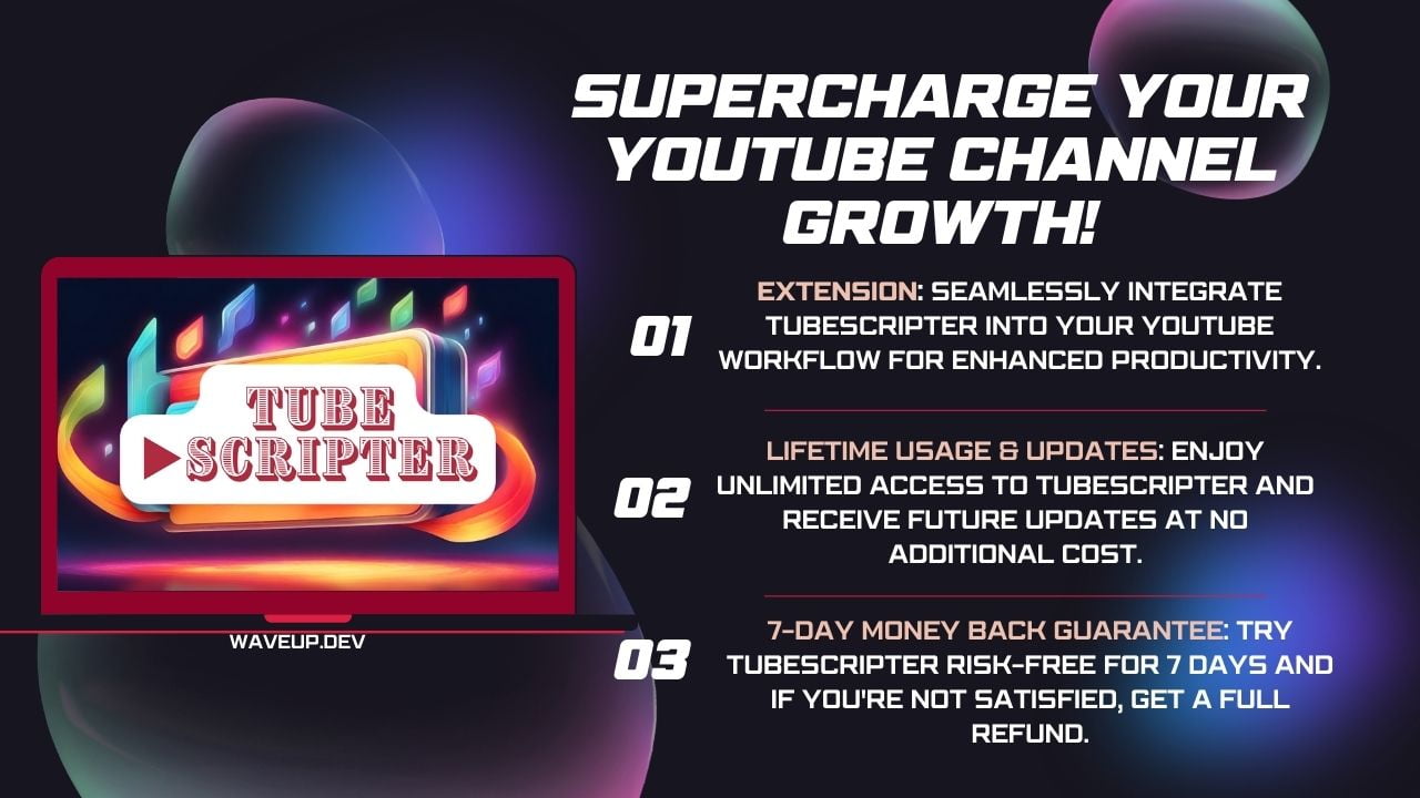 TubeScripter: Boost YouTube Growth with AI Optimization and Coaching